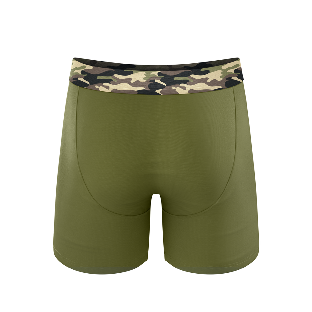 The Reinforcement | Tonal Camo Ball Hammock® Pouch Underwear With Fly - Shinesty