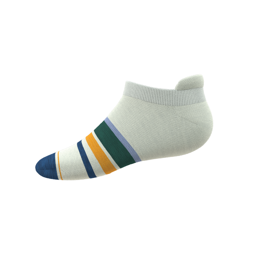 The Retro Actives | Retro Stripe Heel Hammock™ Ankle Socks - Shinesty