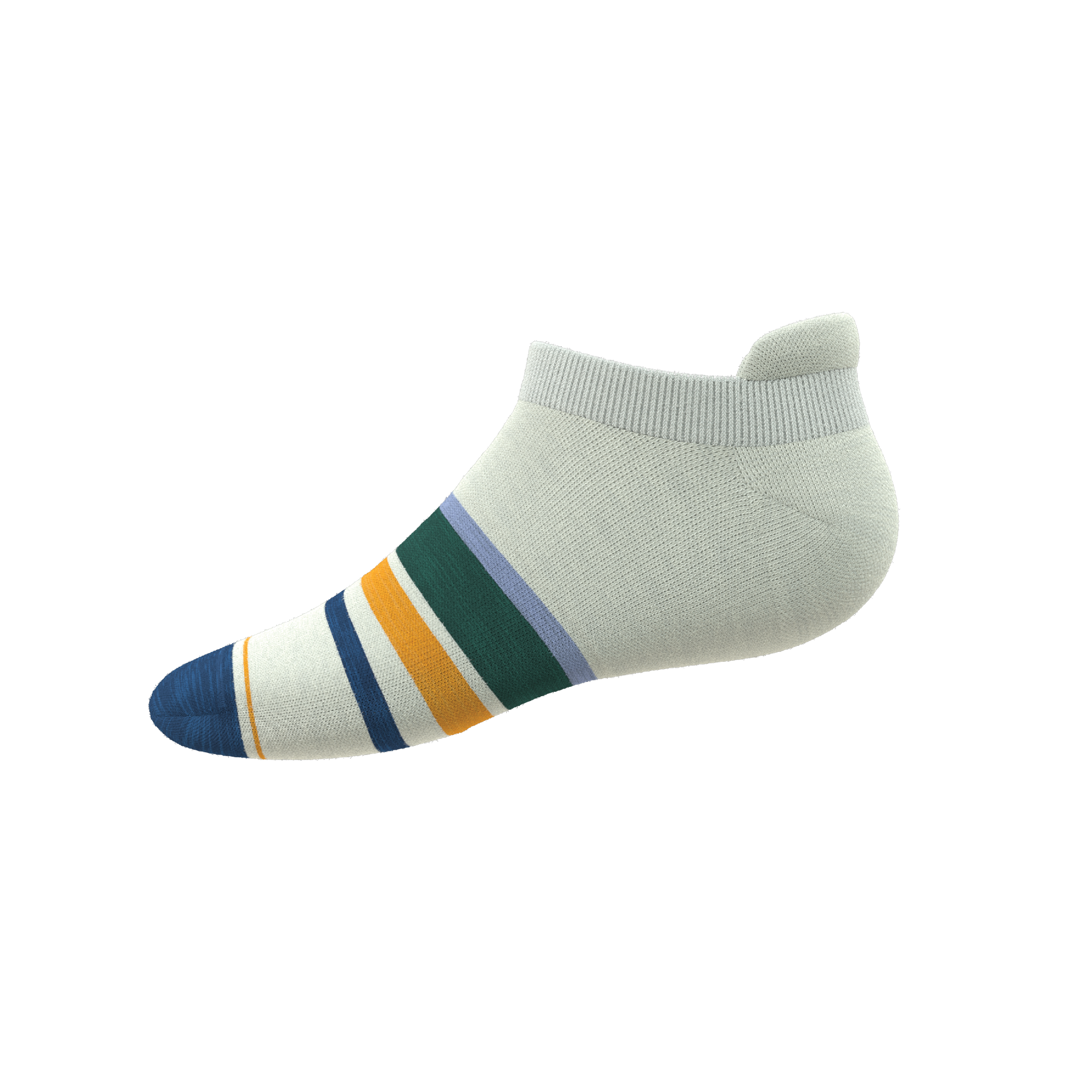 The Retro Actives | Retro Stripe Heel Hammock™ Ankle Socks - Shinesty