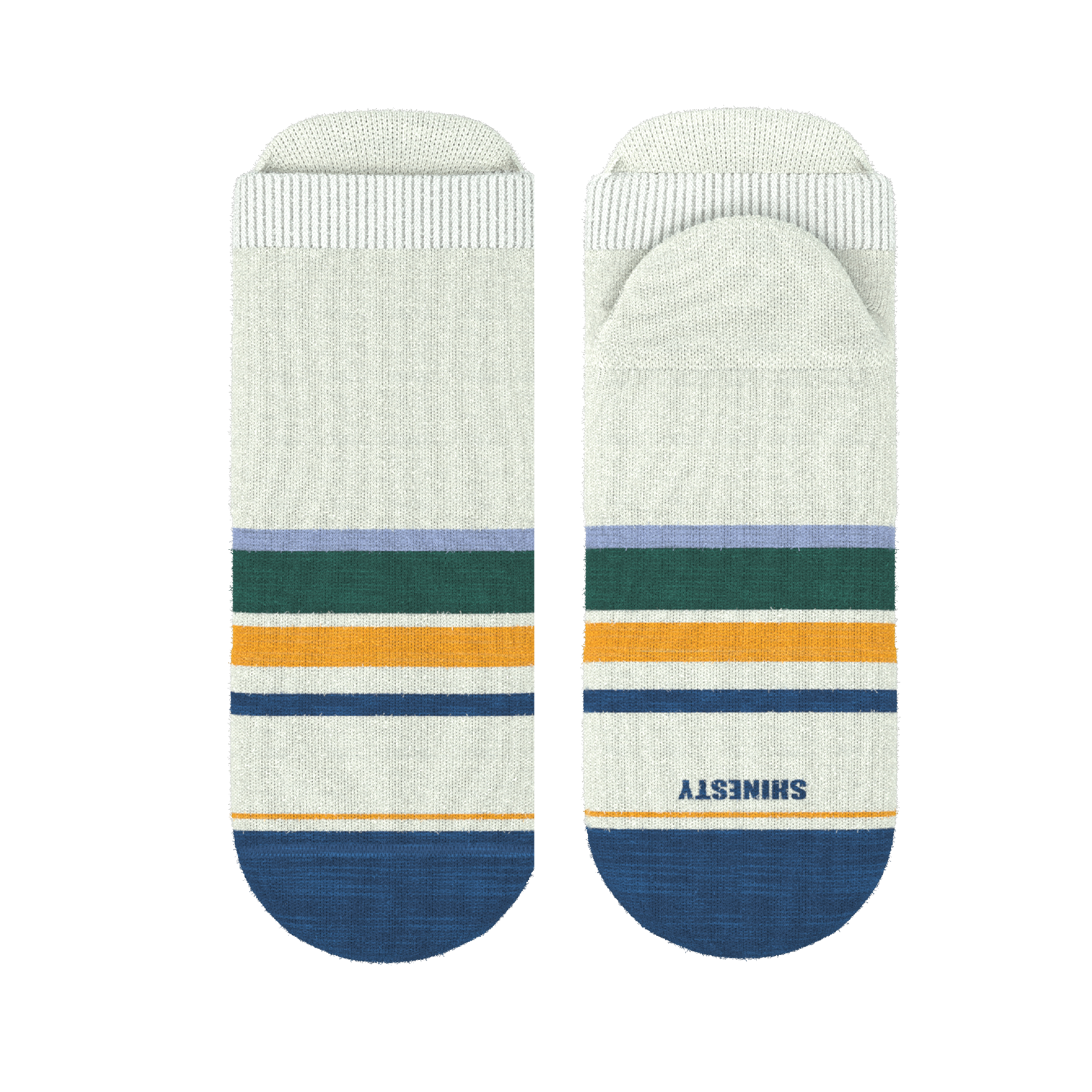 The Retro Actives | Retro Stripe Heel Hammock™ Ankle Socks - Shinesty