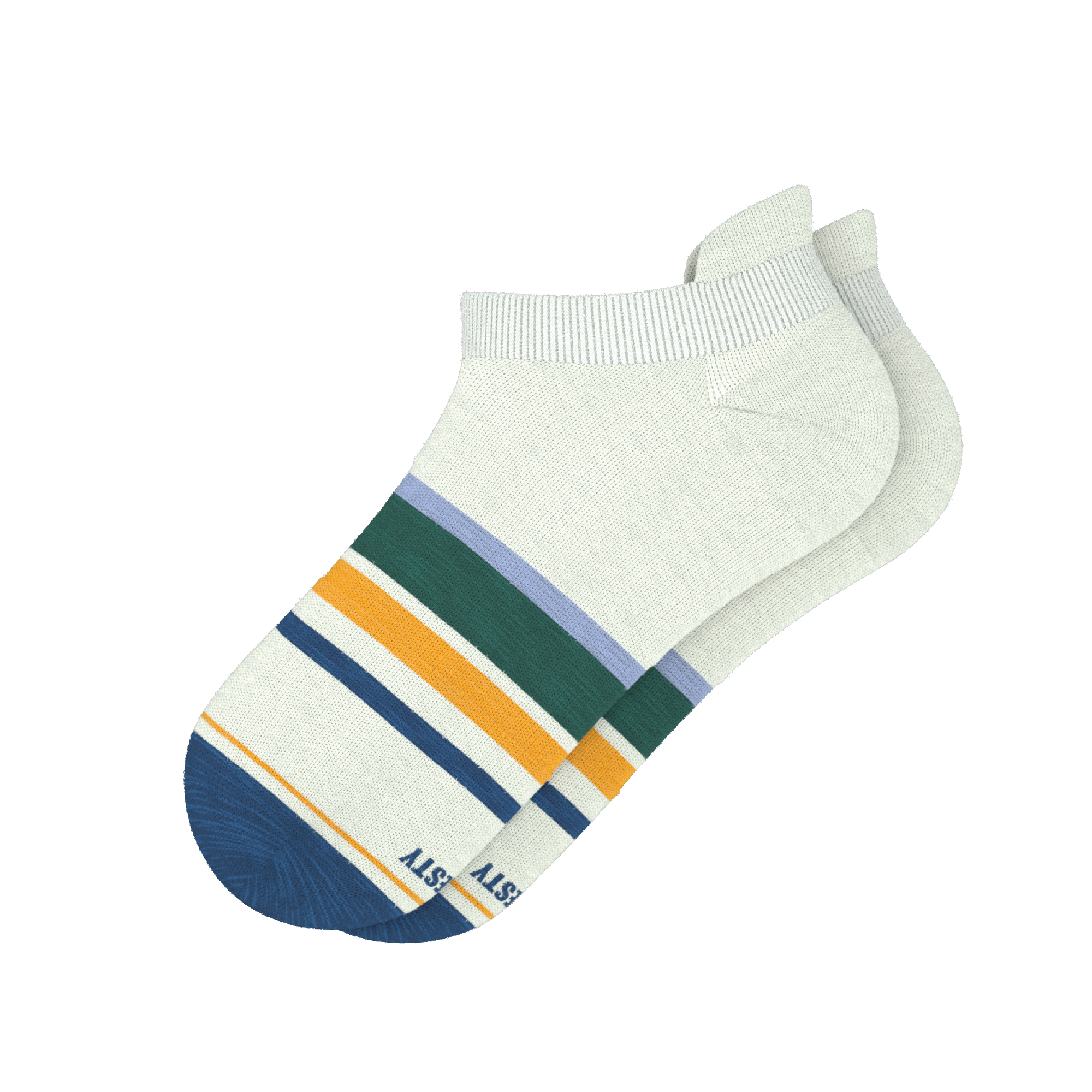 The Retro Actives | Retro Stripe Heel Hammock™ Ankle Socks - Shinesty