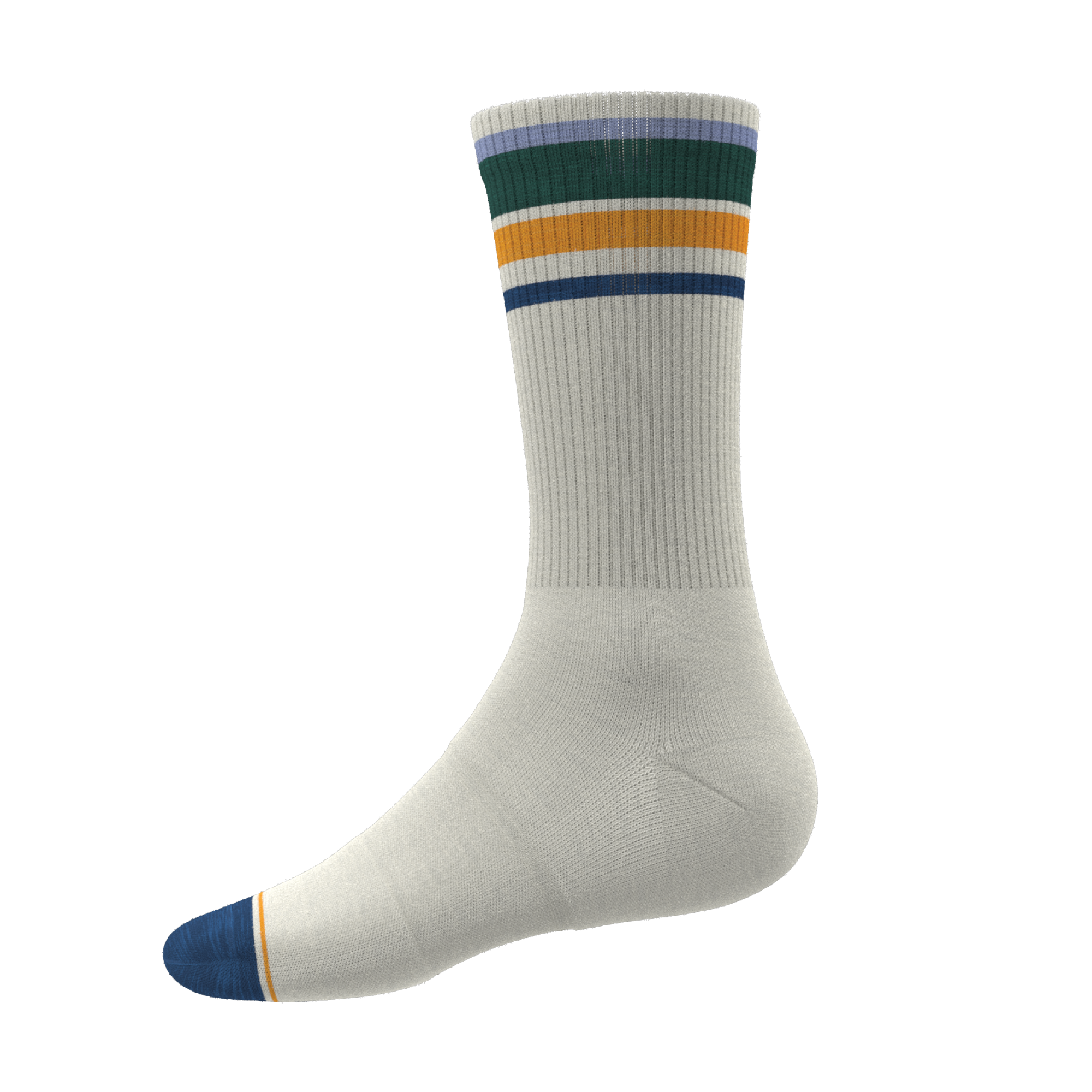 The Retro Actives | Retro Stripe Heel Hammock™ Crew Socks - Shinesty