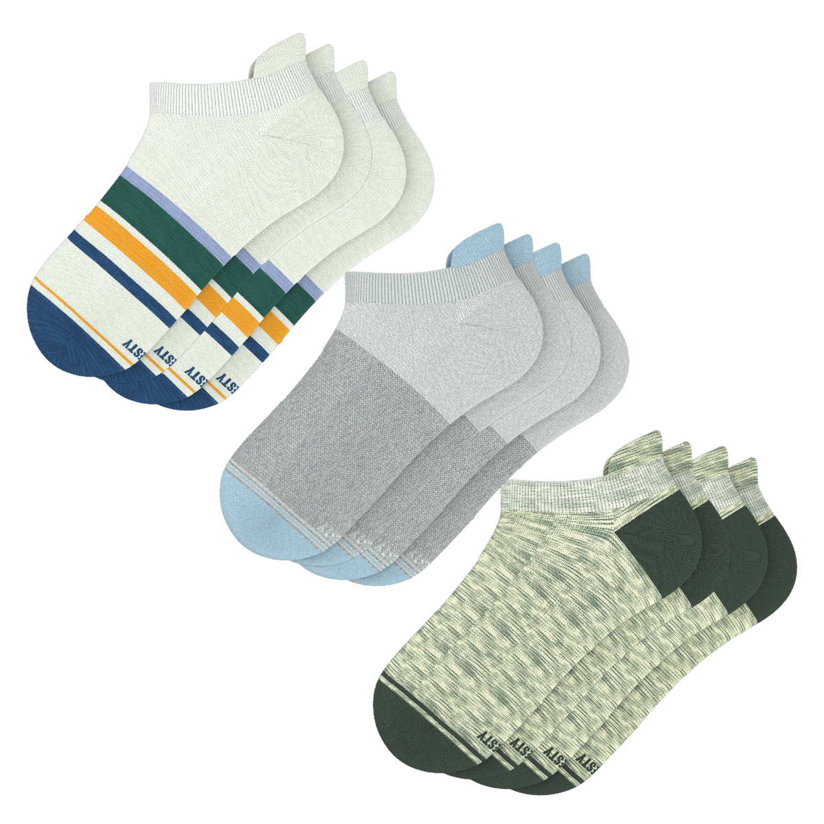 The Retro Pack | Heel Hammock™ Ankle Socks 6 Pack - Shinesty