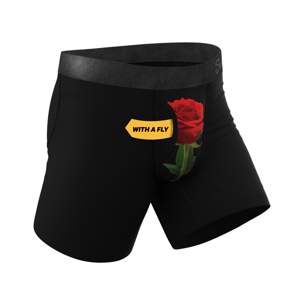 The Right Reasons | Rose Ball Hammock® Pouch Underwear With Fly - Shinesty