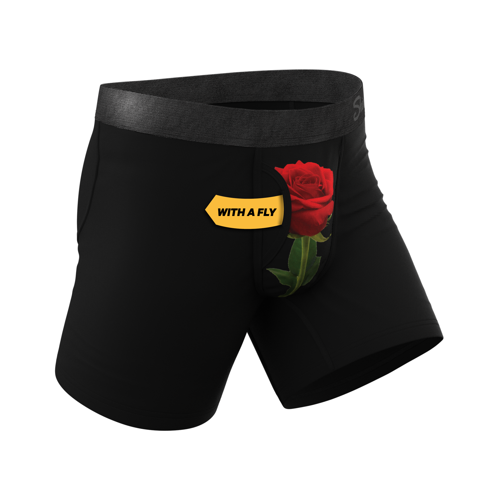 The Right Reasons | Rose Ball Hammock® Pouch Underwear With Fly - Shinesty