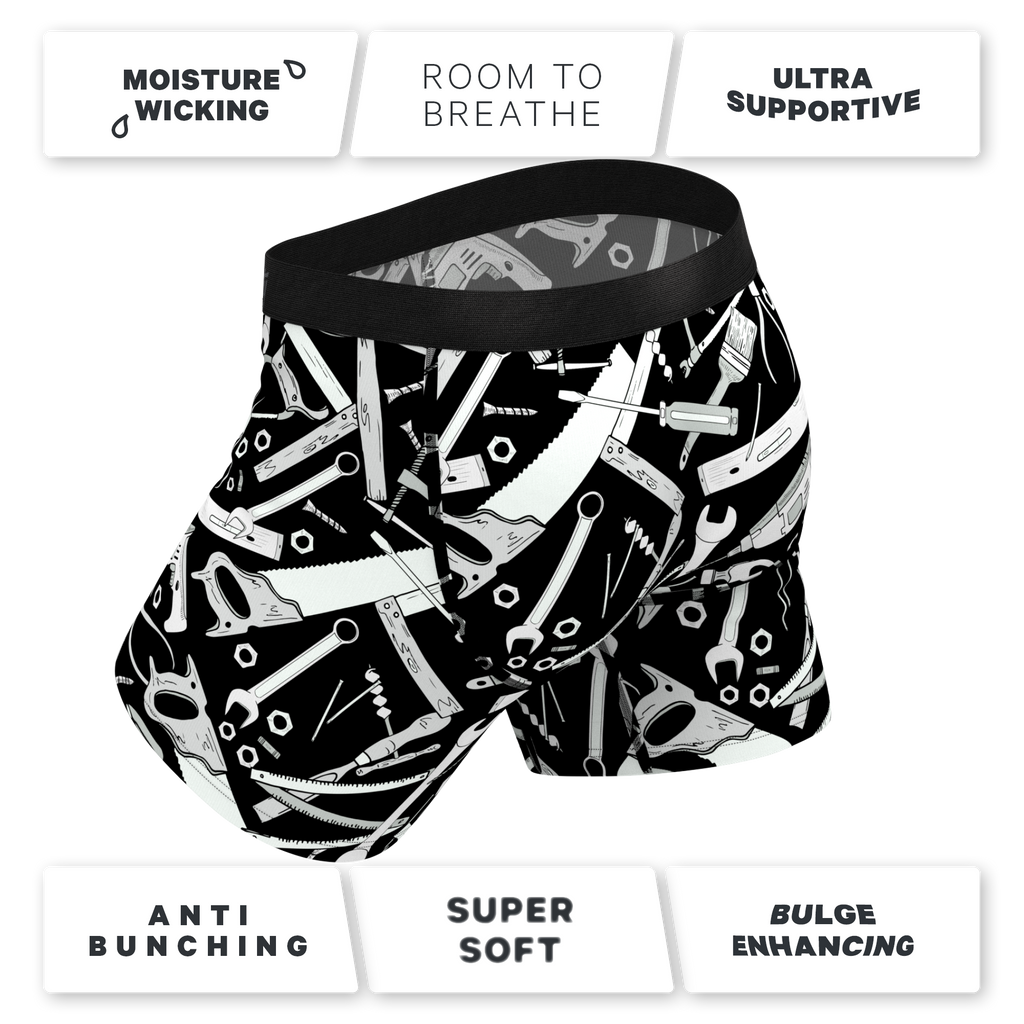 The Righty Tighty | Wrench Ball Hammock® Pouch Underwear With Fly - Shinesty
