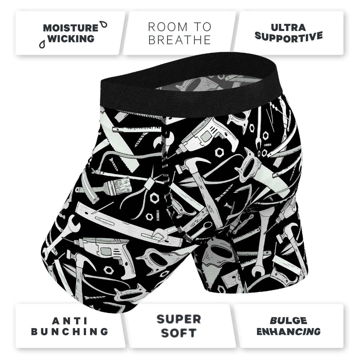 The Righty Tighty | Wrench Ball Hammock® Boxer - Long Leg - Shinesty