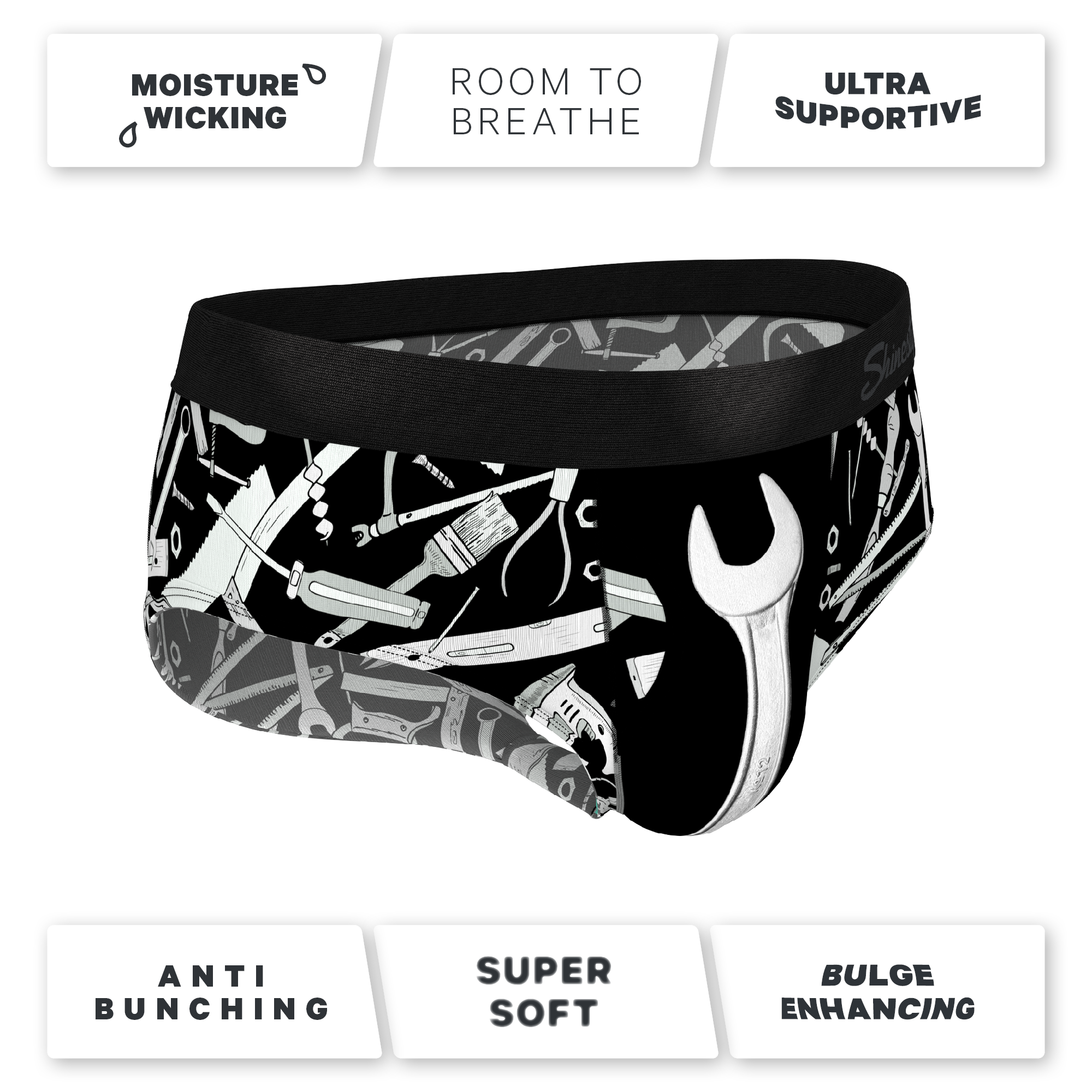 The Righty Tighty | Wrench Ball Hammock® Pouch Underwear Briefs - Shinesty