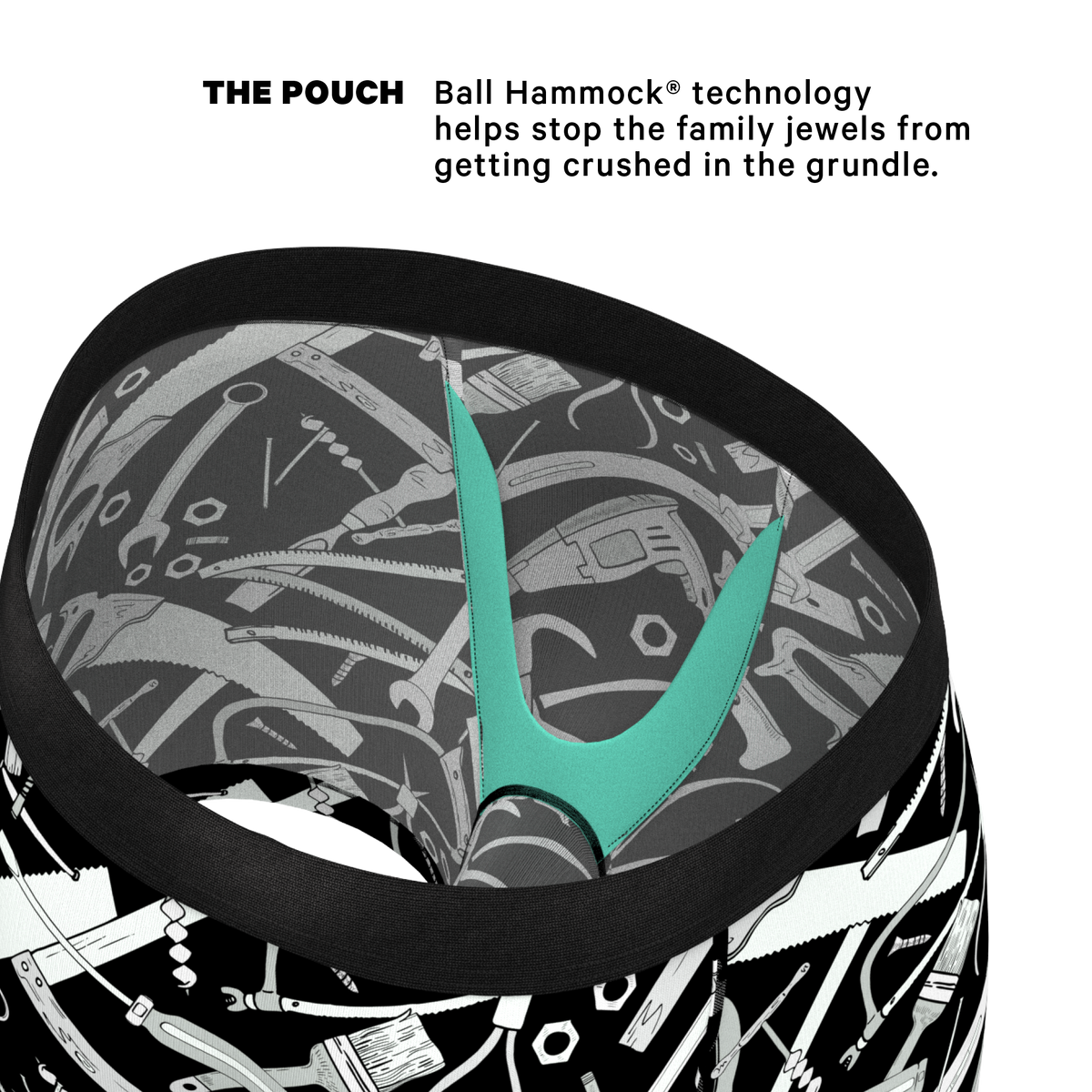 The Righty Tighty | Wrench Ball Hammock® Pouch Underwear - Shinesty