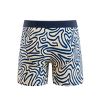 The Rio Grande | Abstract Navy Line Ball Hammock® Pouch Underwear - Shinesty