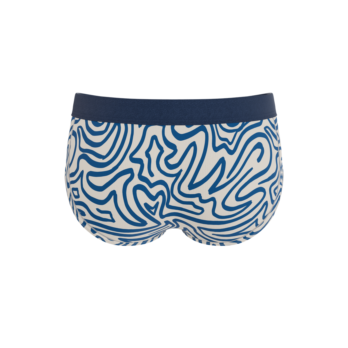 The Rio Grande | Abstract Navy Line Ball Hammock® Pouch Underwear Briefs - Shinesty