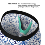 The Risqué Rorschach | Blue Willow Ball Hammock® Boxer - Long Leg - Shinesty