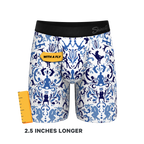 The Risqué Rorschach | Blue Willow Ball Hammock® Boxer - Long Leg - Shinesty