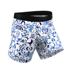 The Risqué Rorschach  | Blue Willow Ball Hammock® Pouch Underwear - Shinesty