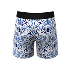 The Risqué Rorschach  | Blue Willow Ball Hammock® Pouch Underwear - Shinesty