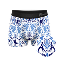 The Risqué Rorschach  | Blue Willow Ball Hammock® Pouch Trunks Underwear - Shinesty