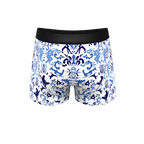 The Risqué Rorschach  | Blue Willow Ball Hammock® Pouch Trunks Underwear - Shinesty