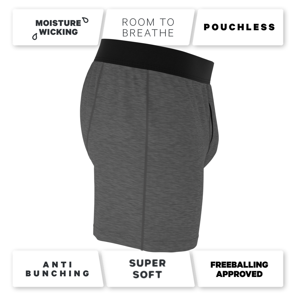 The Rock Solid | Mild Grey Boxers - Shinesty