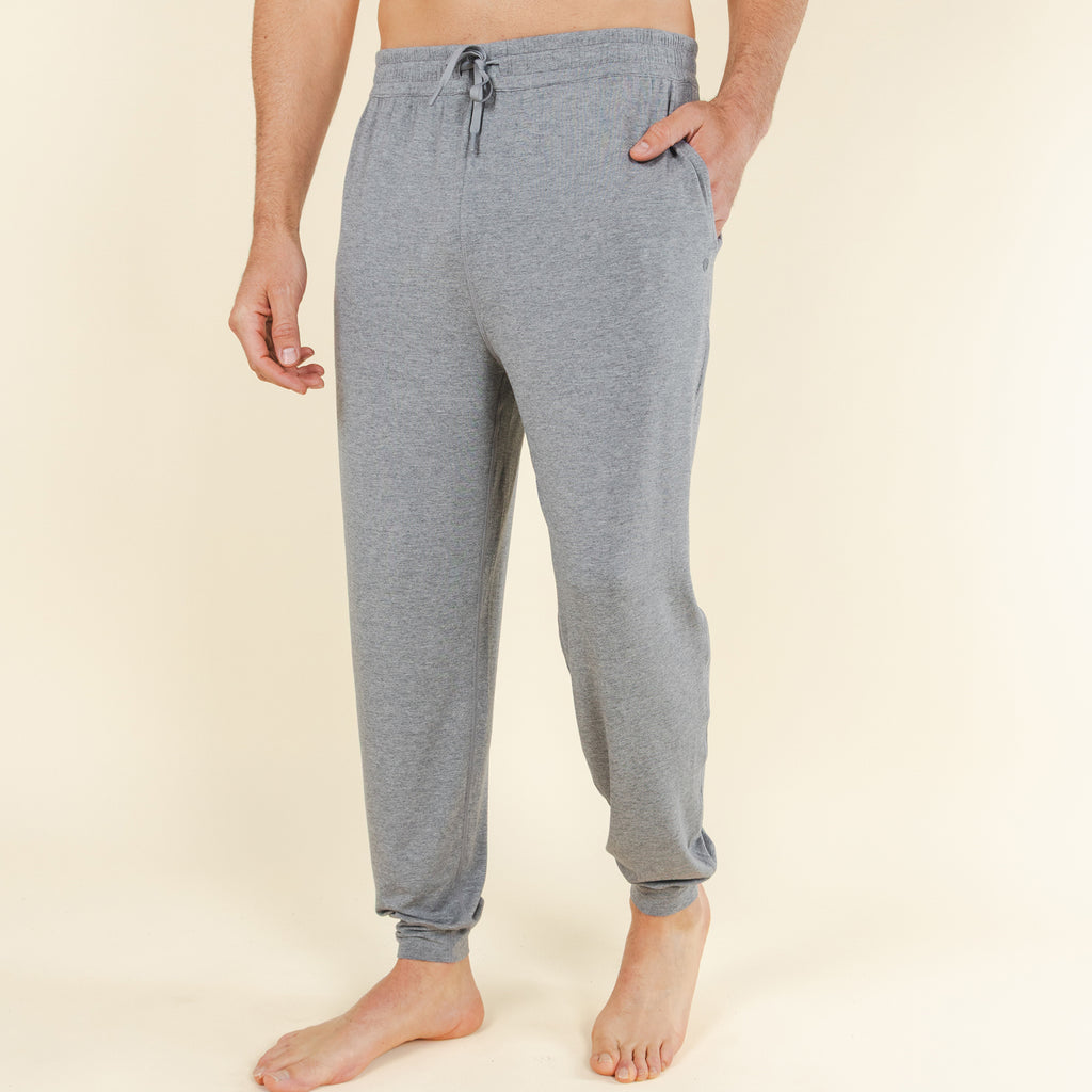 The Rock Solid | Mild Grey SleepDeep™ Men’s Pajama Joggers - Shinesty