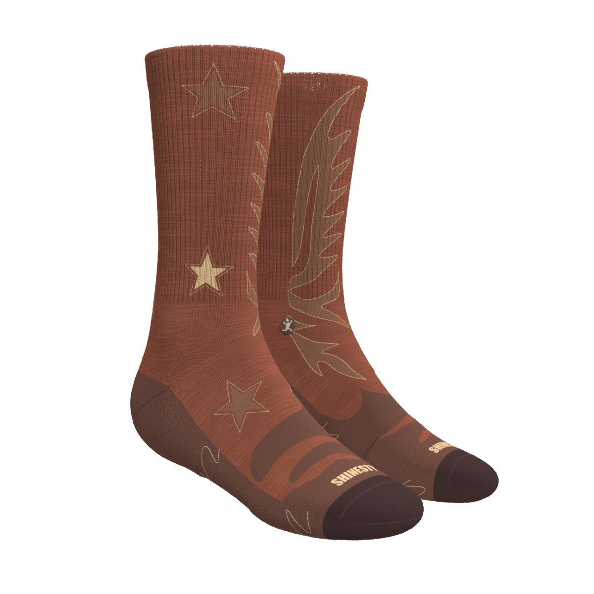 The Rodeo | Western Heel Hammock™ Crew Socks - Shinesty