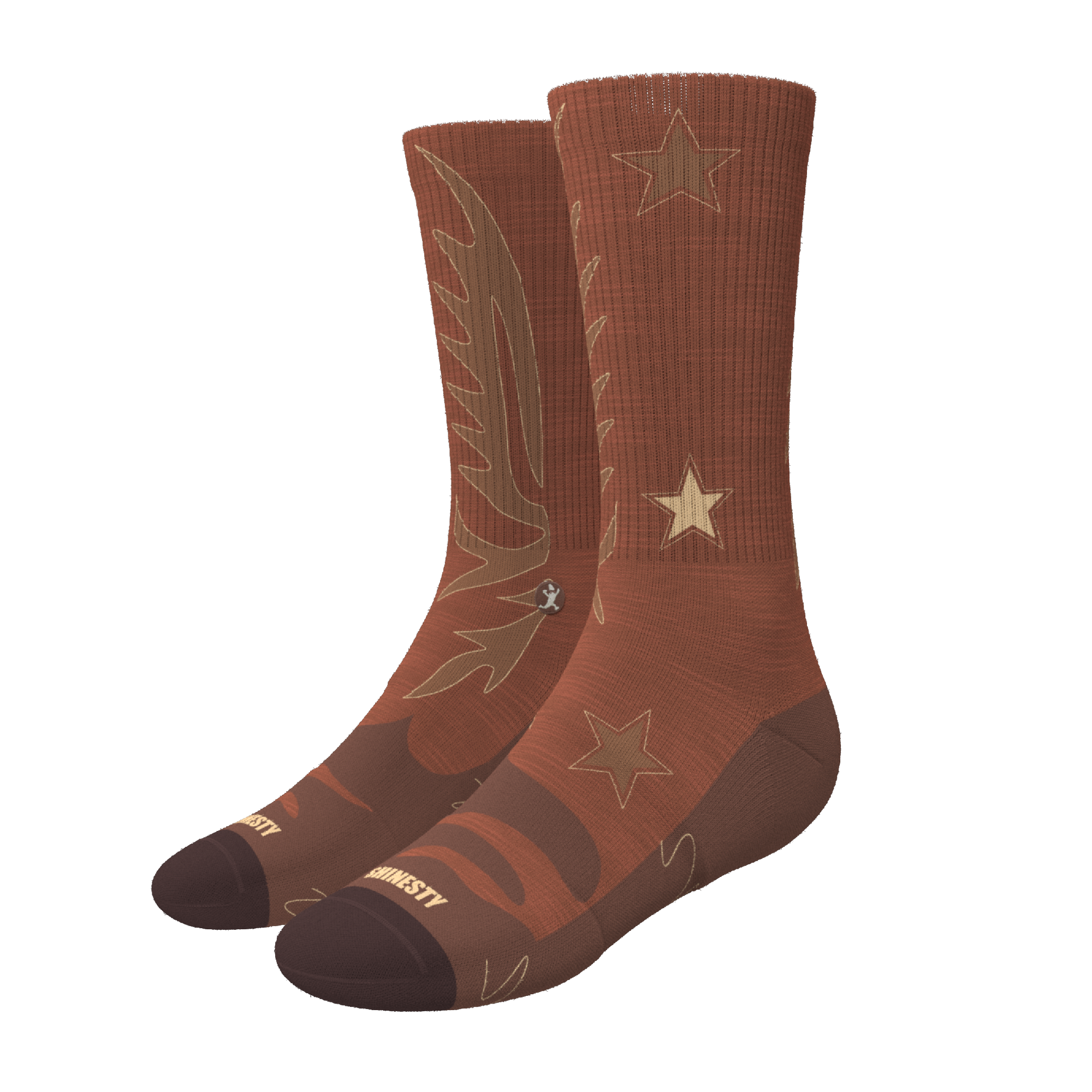 The Rodeo | Western Heel Hammock™ Crew Socks - Shinesty