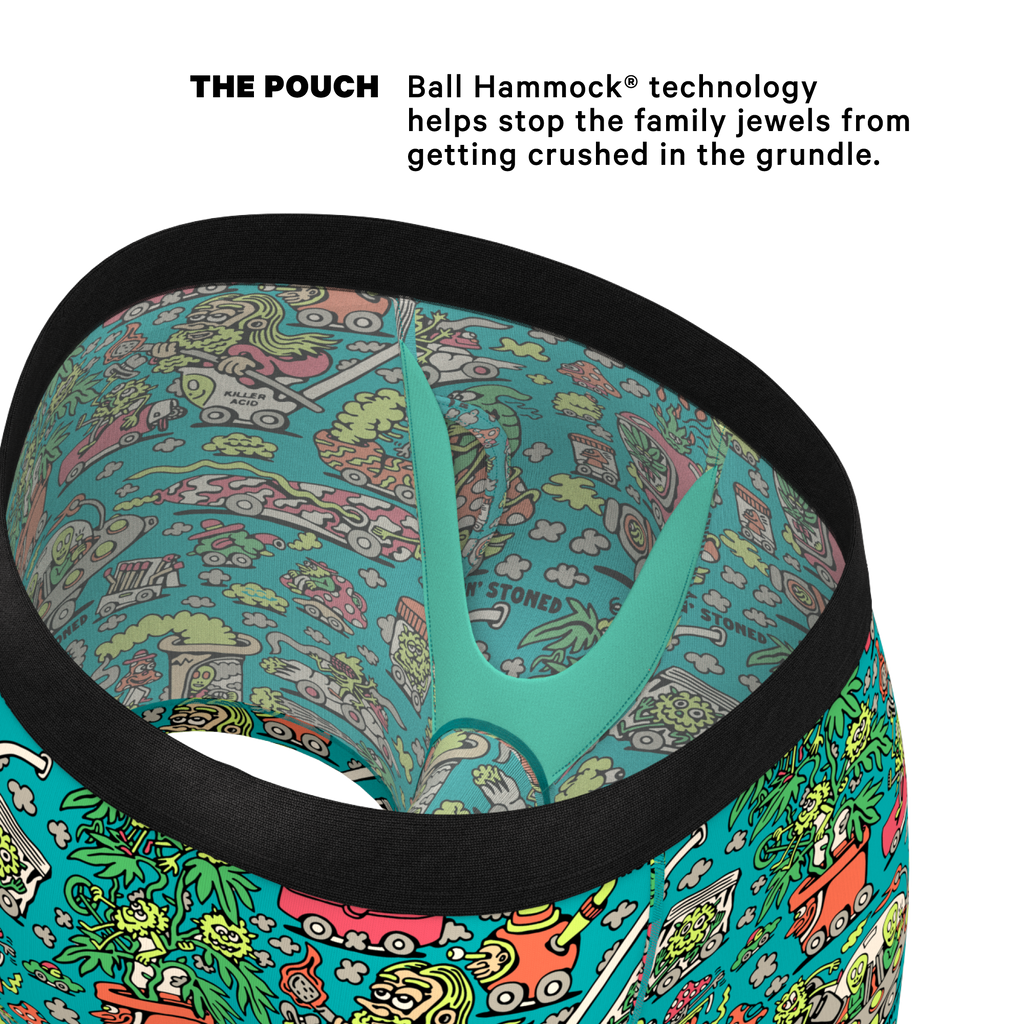 The Rolling Stoned | Shinesty x Killer Acid Ball Hammock® Pouch Underwear With Fly - Shinesty