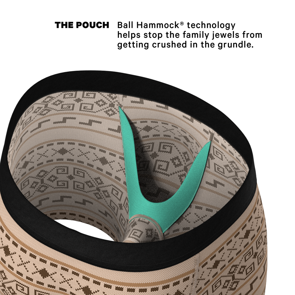 The Dude Abides | Aztec Sweater Ball Hammock® Pouch Underwear - Shinesty