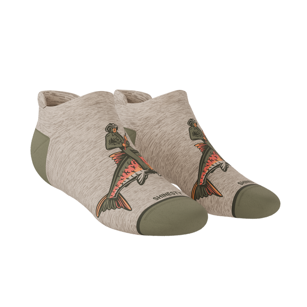 The Rowdy Angler | Fish Cowboy Heel Hammock™ Ankle Socks - Shinesty
