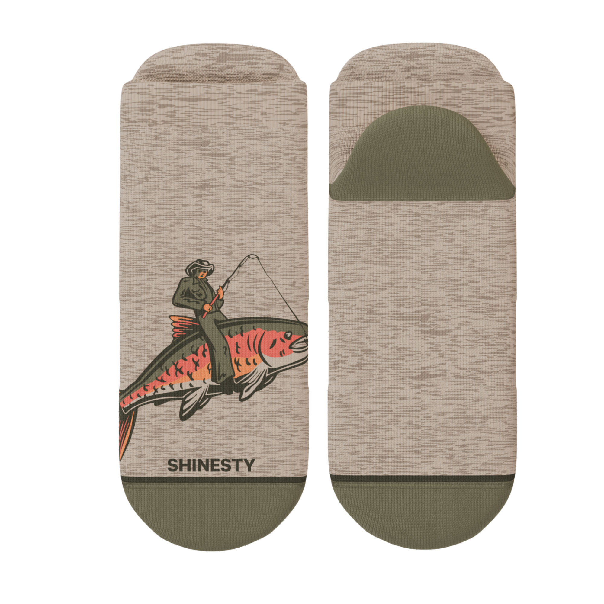The Rowdy Angler | Fish Cowboy Heel Hammock™ Ankle Socks - Shinesty