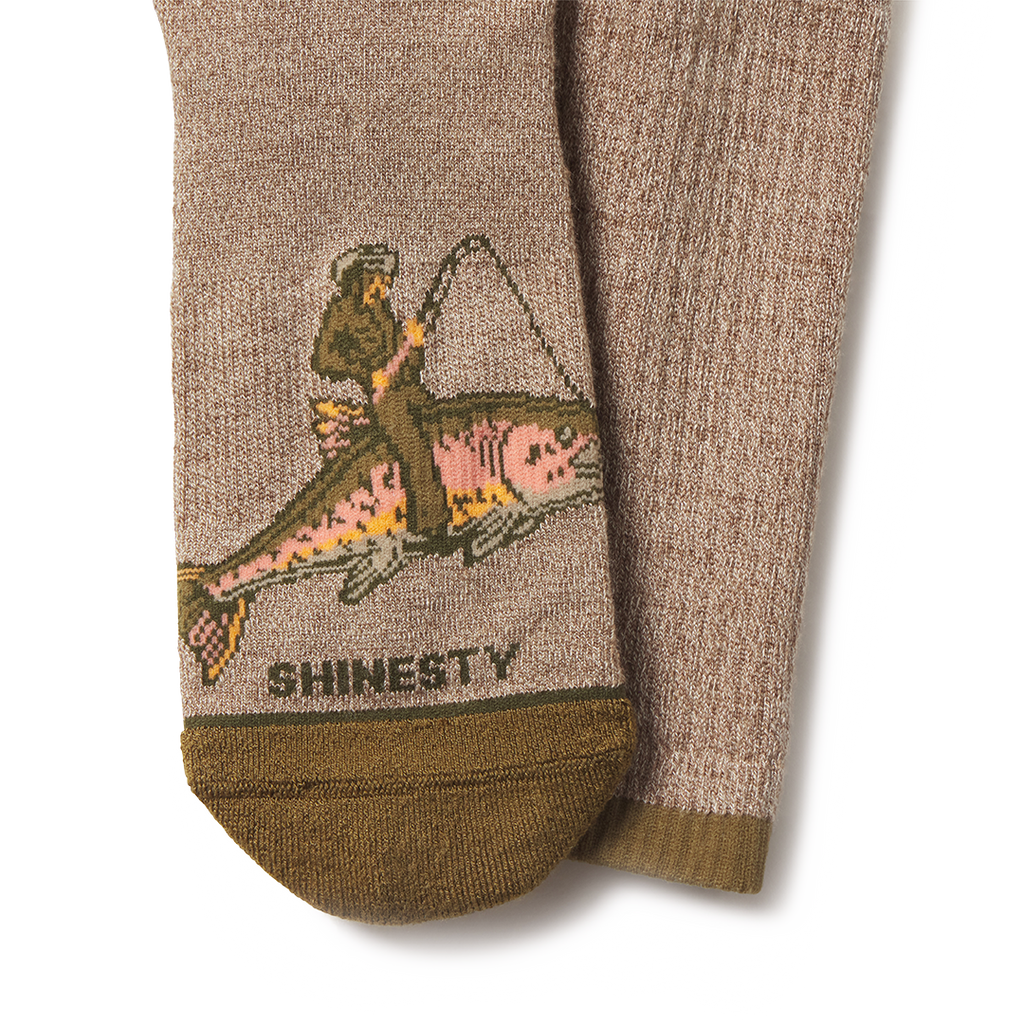 The Rowdy Angler | Fish Cowboy Heel Hammock™ Crew Socks - Shinesty
