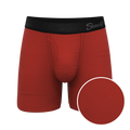 The Rust Fund | Rusty Red Ball Hammock® Pouch Underwear With Fly - Shinesty
