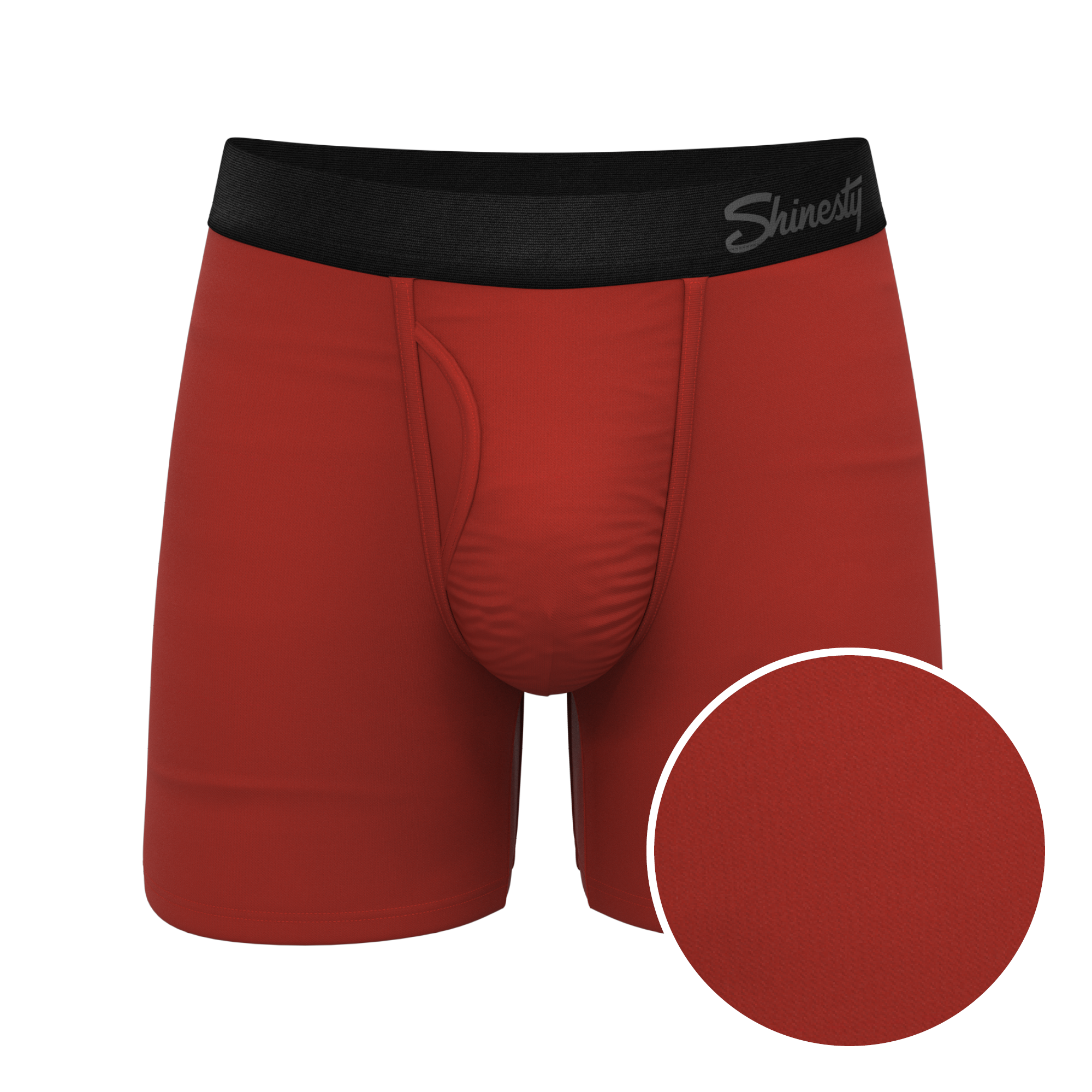 The Rust Fund | Rusty Red Ball Hammock® Pouch Underwear With Fly - Shinesty