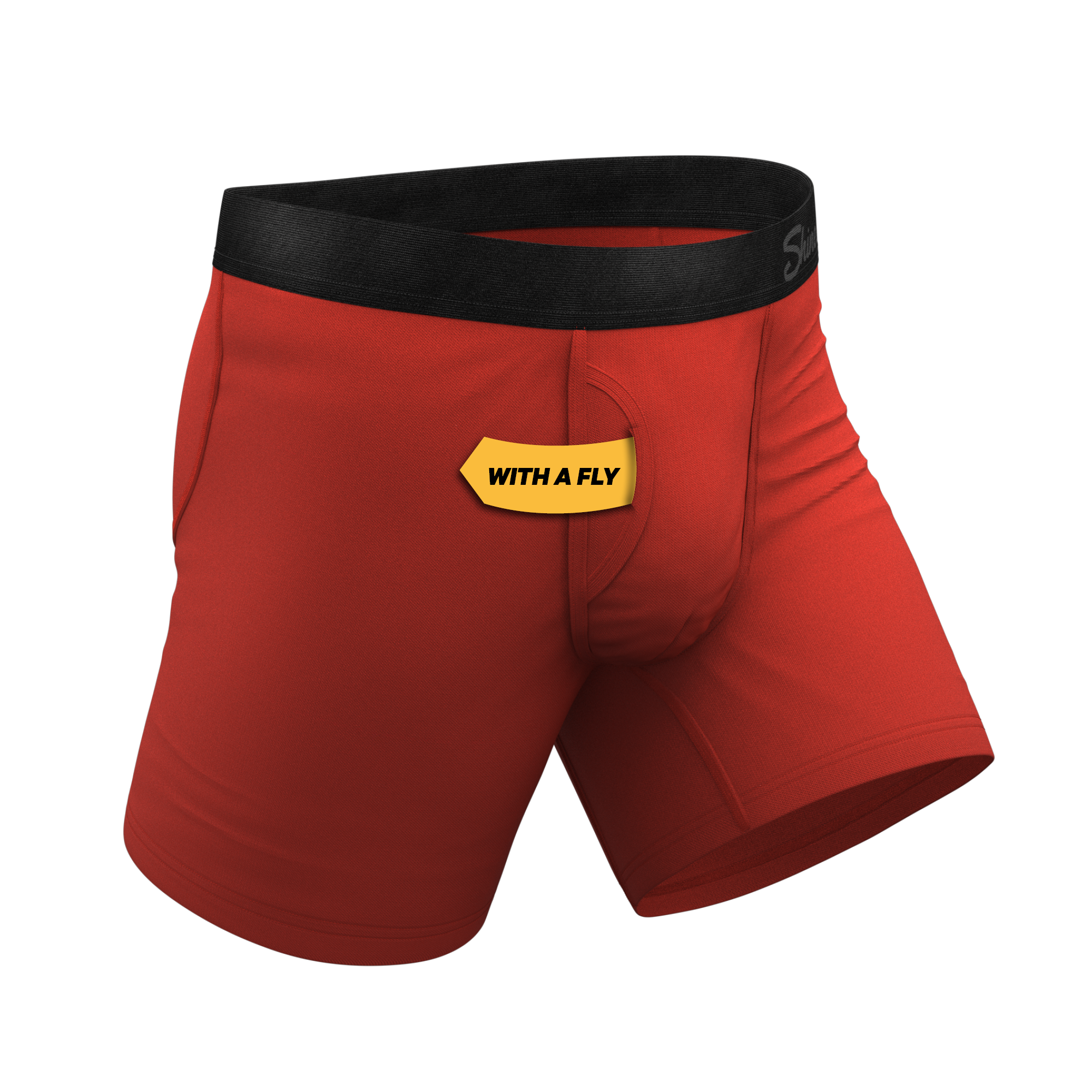 The Rust Fund | Rusty Red Ball Hammock® Pouch Underwear With Fly - Shinesty
