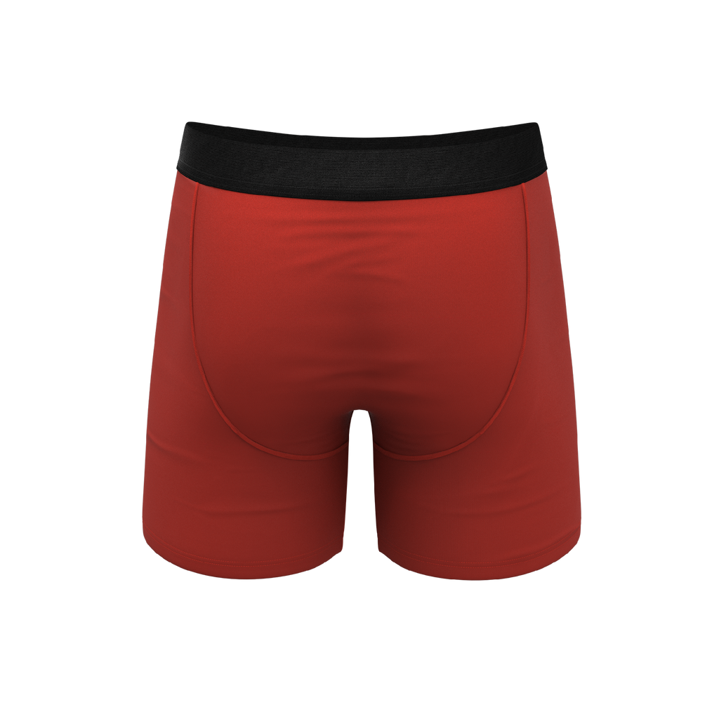 The Rust Fund | Rusty Red Ball Hammock® Pouch Underwear With Fly - Shinesty