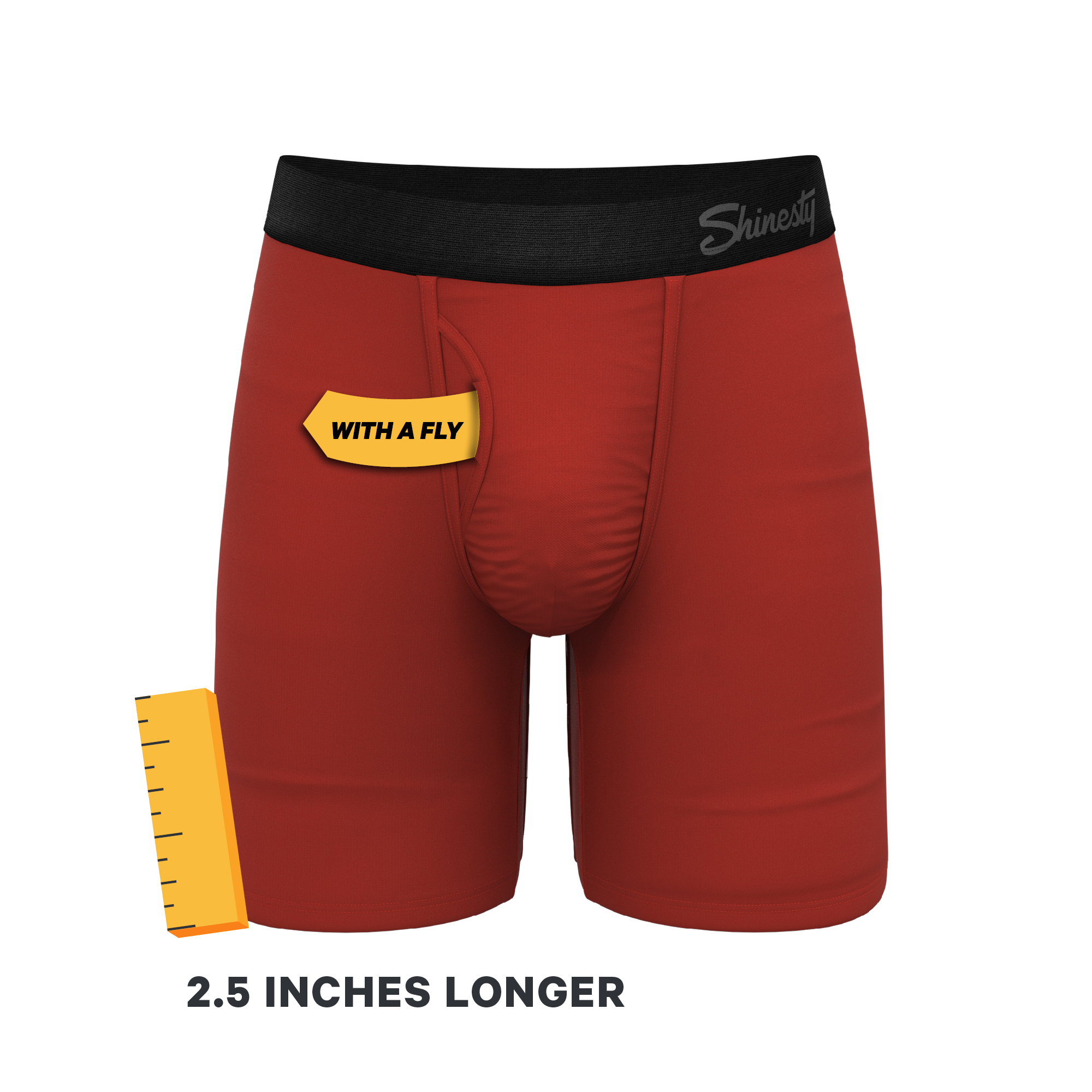 The Rust Fund | Rusty Red Ball Hammock® Boxer - Long Leg - Shinesty