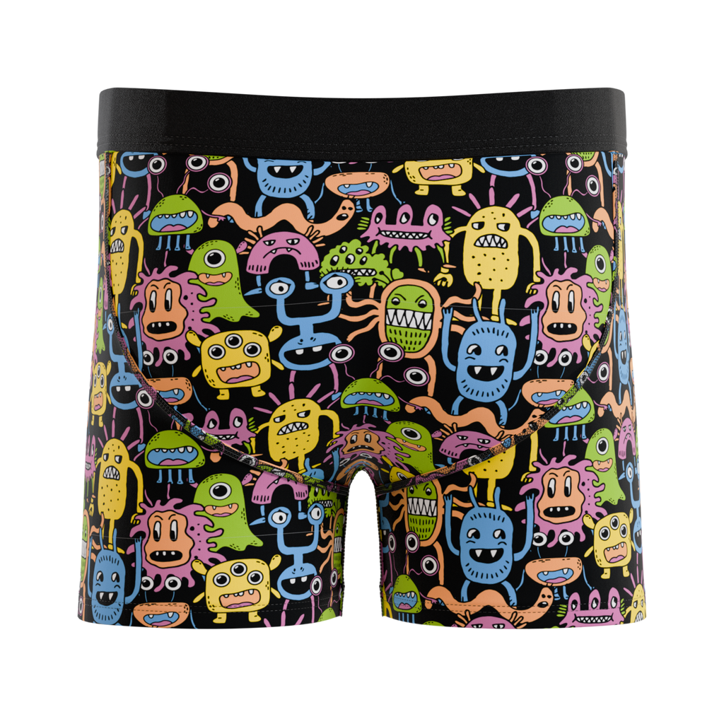 The Under The Bed | Colorful Monsters Youth Boxer Briefs - Shinesty