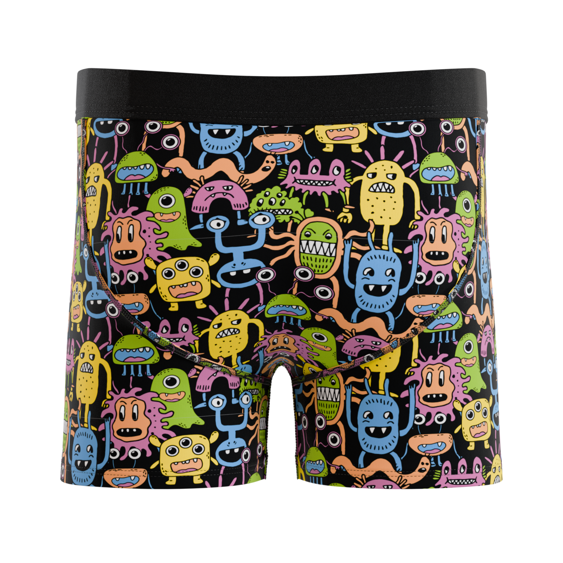 The Under The Bed | Colorful Monsters Youth Boxer Briefs - Shinesty