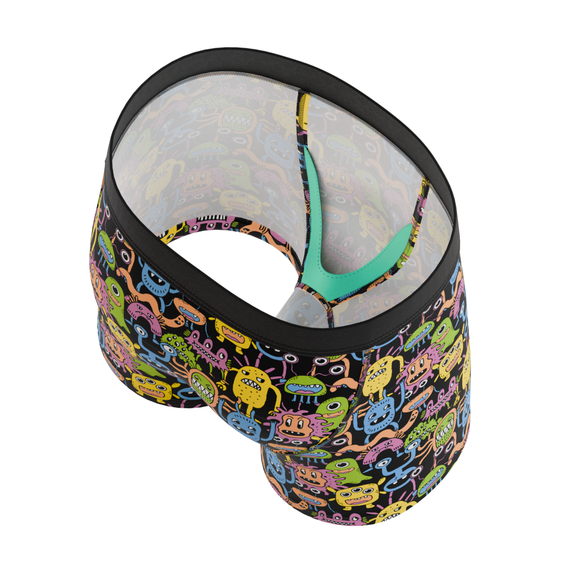 The Under The Bed | Colorful Monsters Youth Boxer Briefs - Shinesty