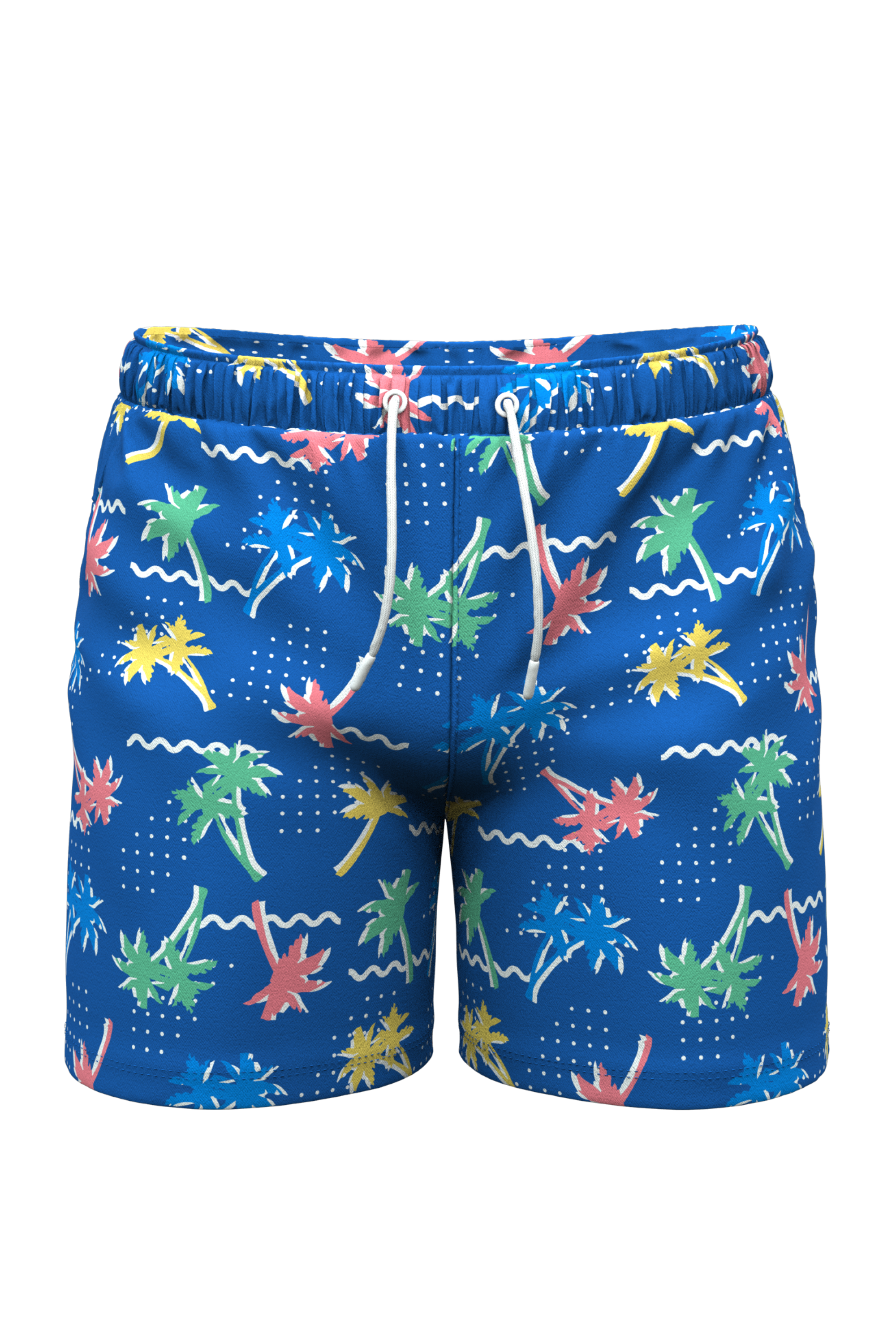 The SPF 69 | Retro Tropical Ball Hammock® Pouch 8" Swim Trunks - Shinesty