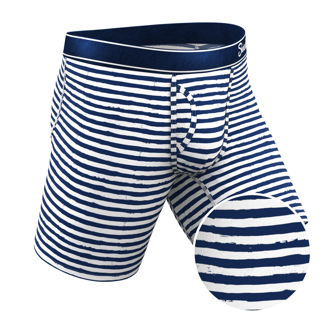 The Sailor | Nautical Stripe Ball Hammock® Boxer - Long Leg - Shinesty