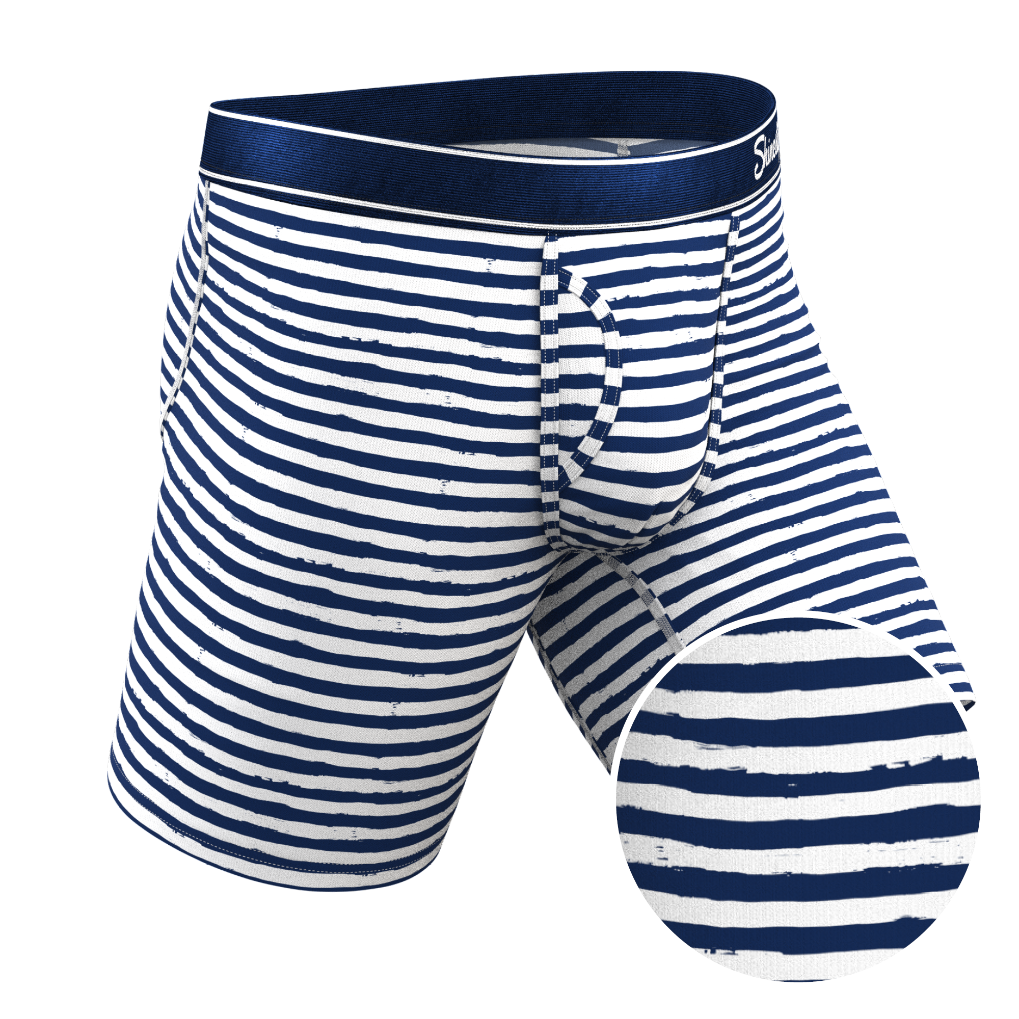 The Sailor | Nautical Stripe Ball Hammock® Boxer - Long Leg - Shinesty