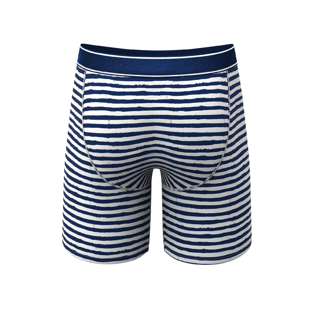 The Sailor | Nautical Stripe Ball Hammock® Boxer - Long Leg - Shinesty