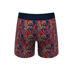 The San Diego Sunrise | Tropical Foliage Ball Hammock® Pouch Underwear With Fly - Shinesty