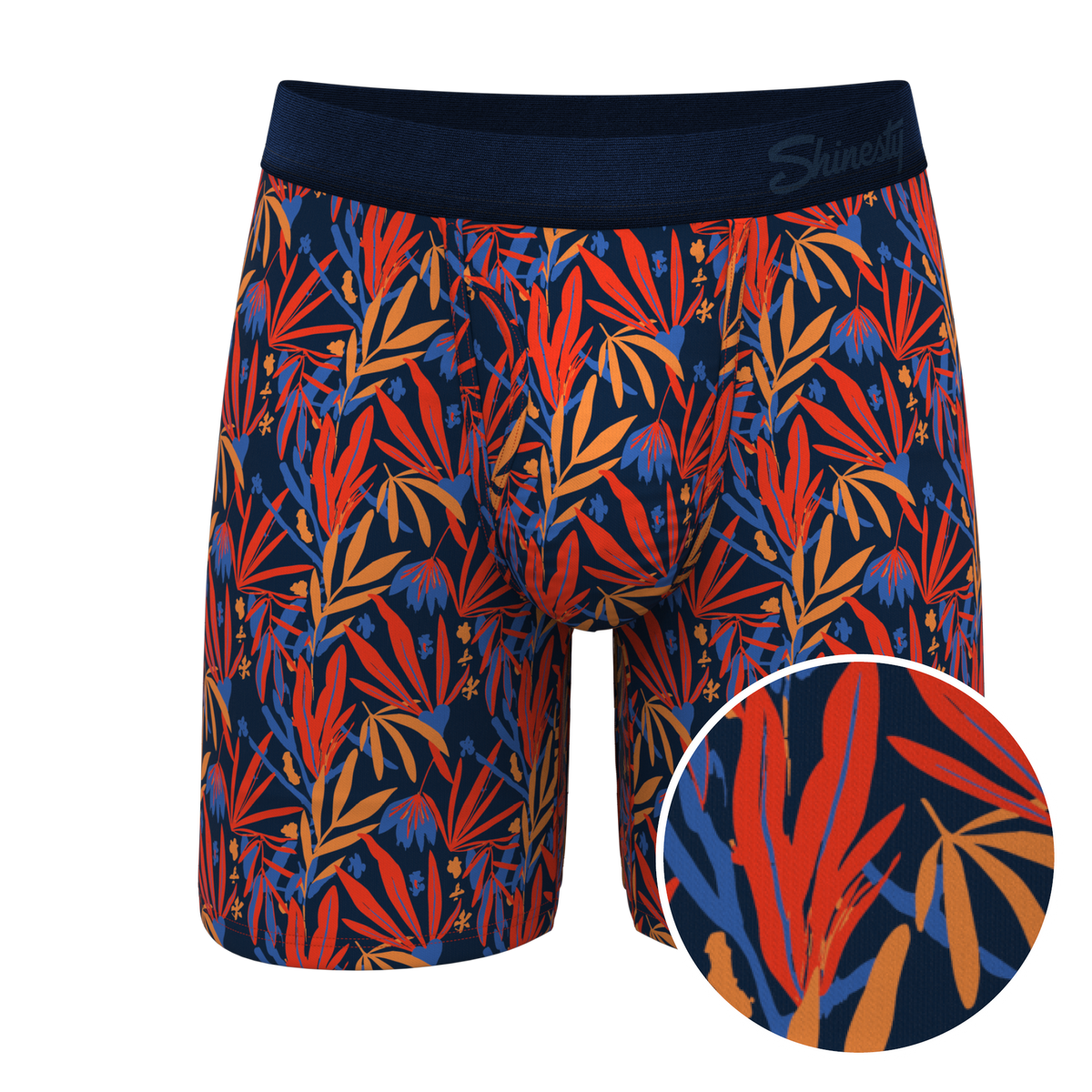 The San Diego Sunrise | Tropical Foliage Ball Hammock® Boxer - Long Leg - Shinesty
