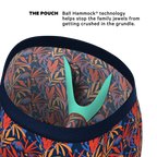 The San Diego Sunrise | Tropical Foliage Ball Hammock® Boxer - Long Leg - Shinesty