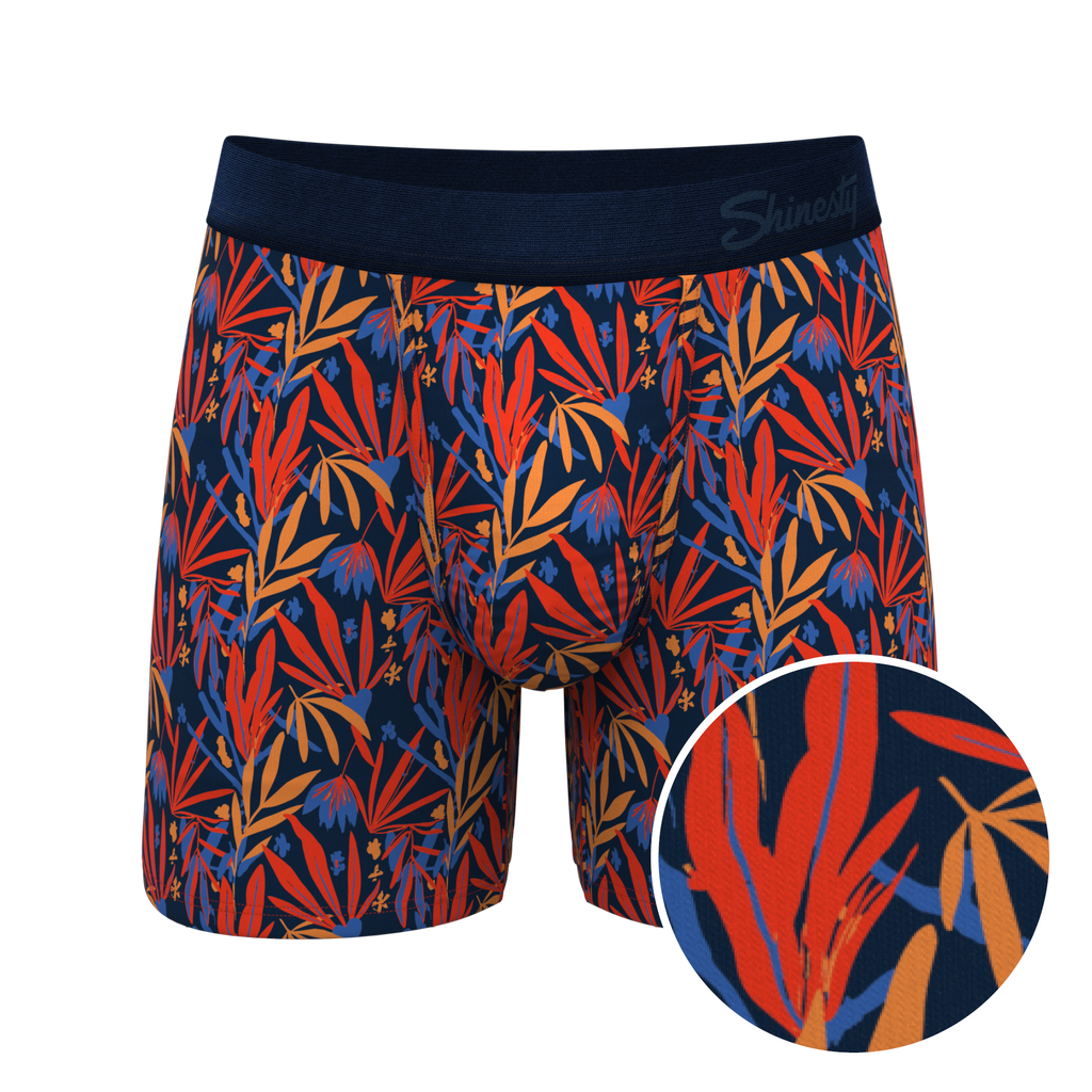 The San Diego Sunrise | Tropical Foliage Ball Hammock® Pouch Underwear - Shinesty