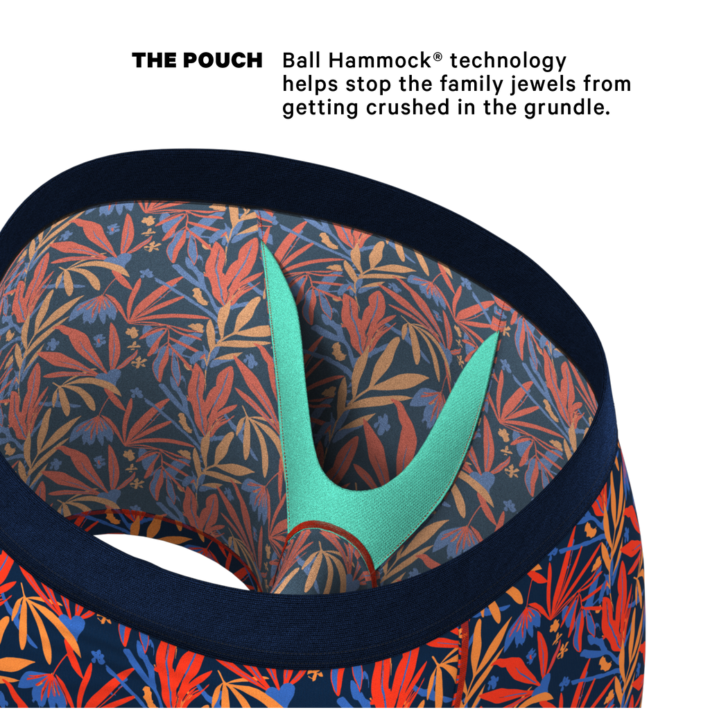 The San Diego Sunrise | Tropical Foliage Ball Hammock® Pouch Underwear - Shinesty