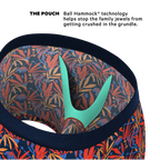 The San Diego Sunrise | Tropical Foliage Ball Hammock® Pouch Underwear - Shinesty