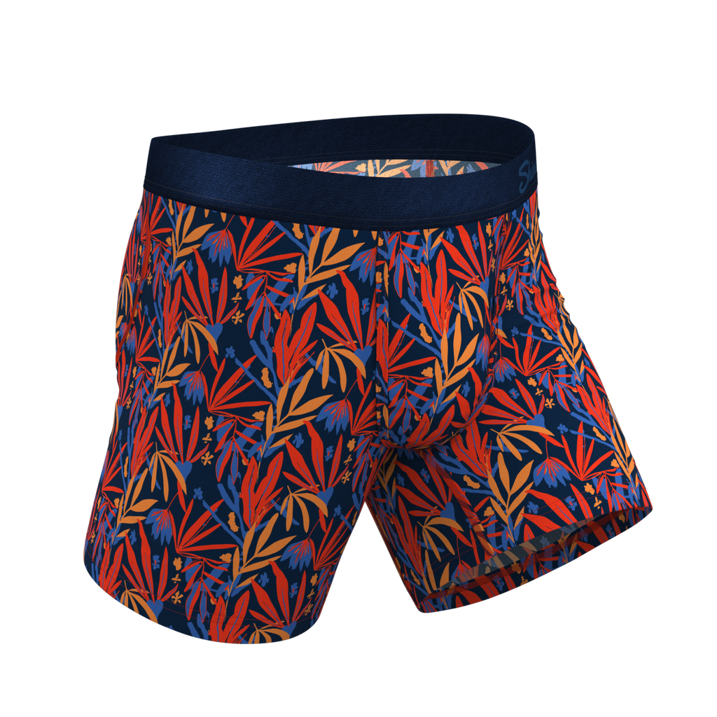 The San Diego Sunrise | Tropical Foliage Ball Hammock® Pouch Underwear - Shinesty