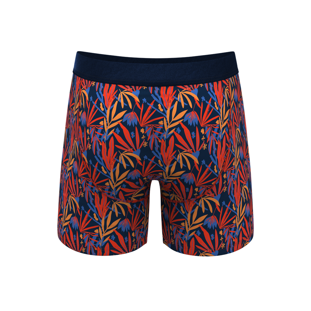 The San Diego Sunrise | Tropical Foliage Ball Hammock® Pouch Underwear - Shinesty